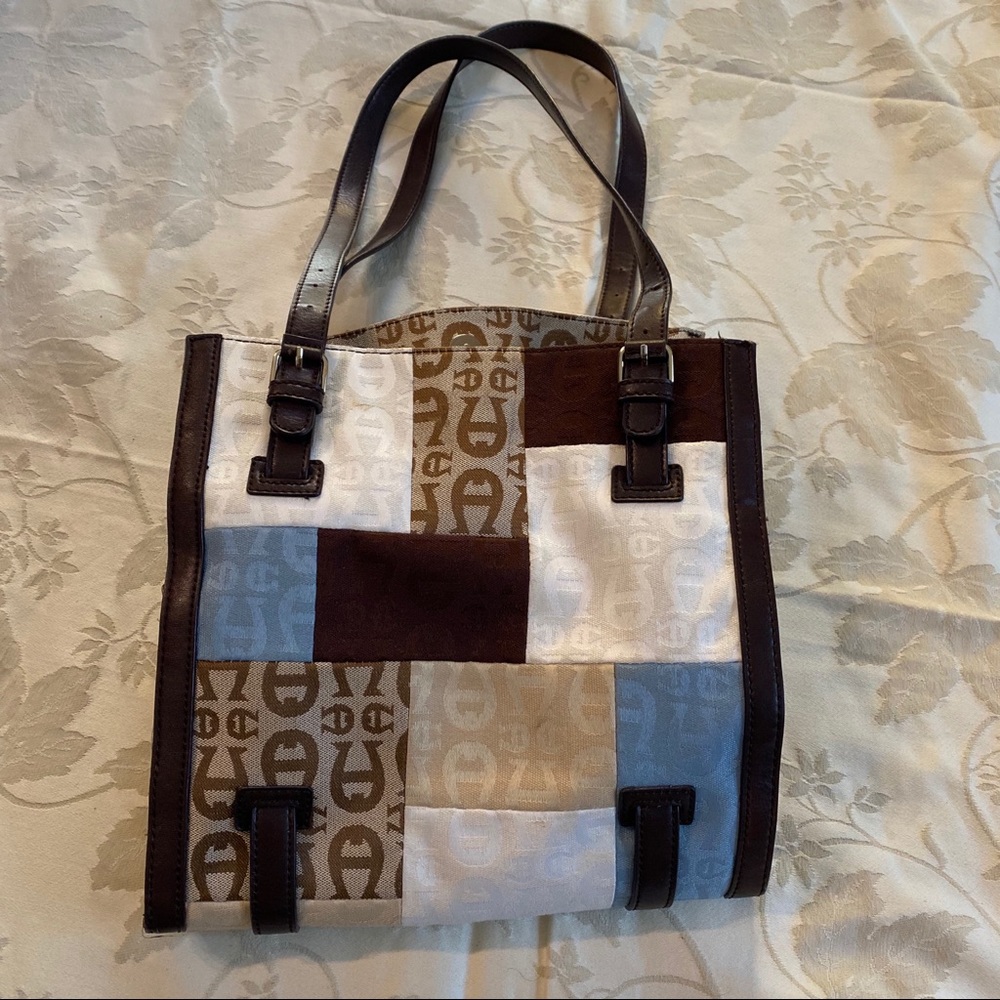 Etienne Aigner Logo Signature Print Shoulder Bag